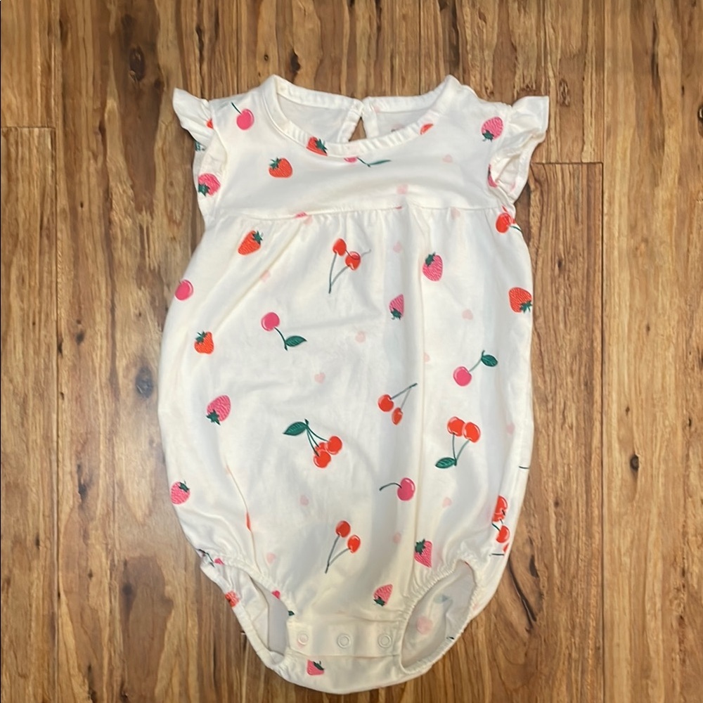 Carters Baby Romper with Fruit Print